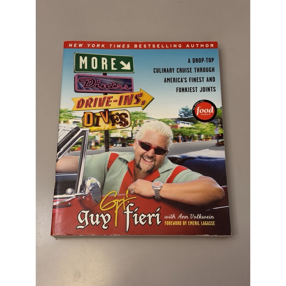 Guy Fieri More Diners, Drive-Ins and Dives Paperback Cookbook Seriesβ